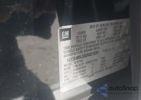 2016 Cadillac Escalade Luxury Collection from USA, damaged, VIN 1GYS4BKJ9GR421830